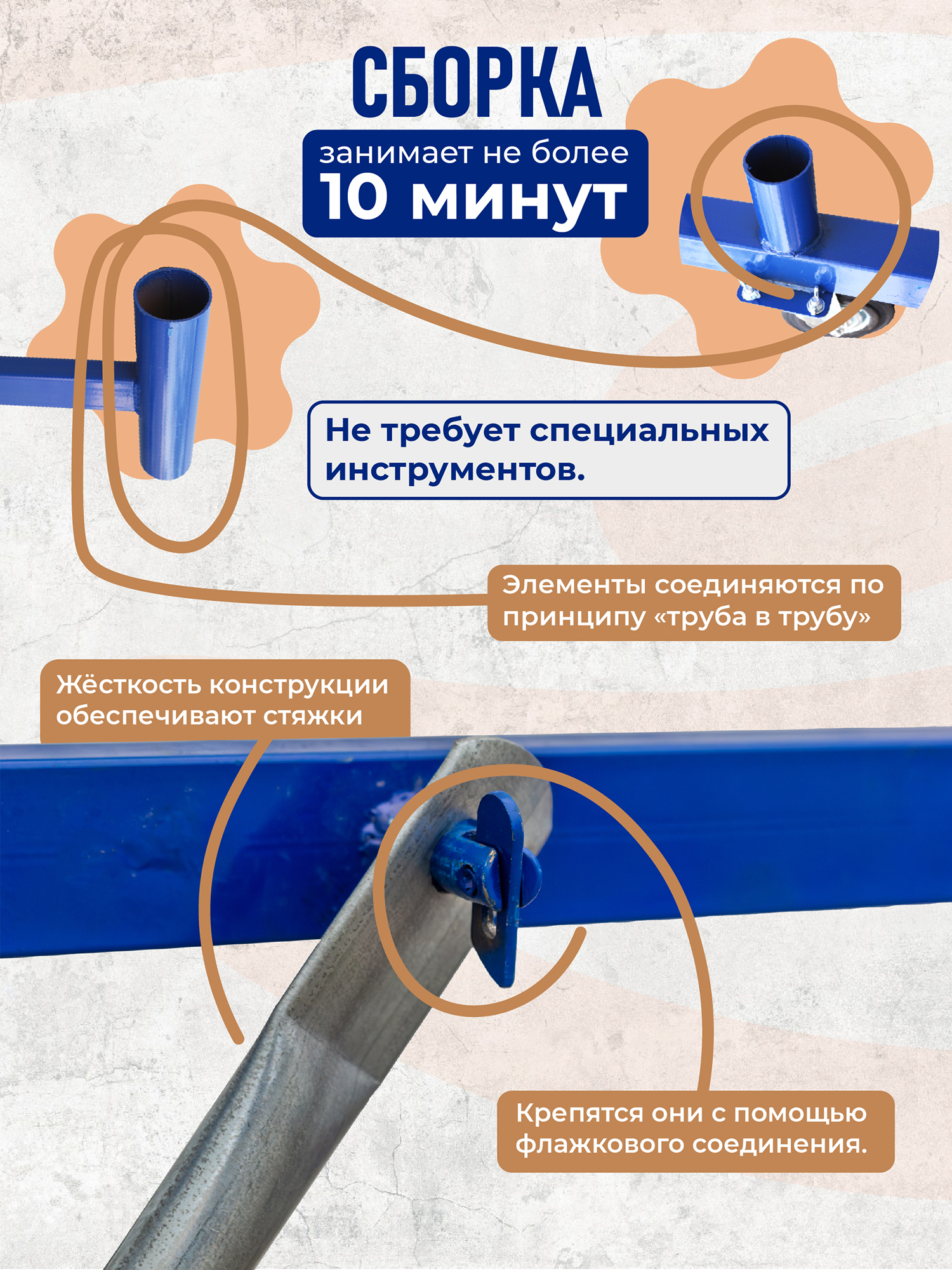 Вышка-тура ВСП Промышленник 1.6х2.0, 6.4 м фото 6