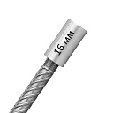 Муфта с цилиндрической резьбой для стыковки арматуры 16 мм фото 1