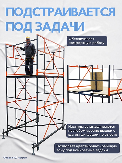 Вышка-тура TeaM ВСП 1.6х2.0, 18.4 м фото 7