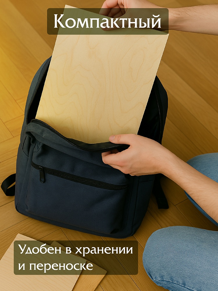 Фанера Промышленник 620х225х10мм, береза, упаковка 1 шт фото 3