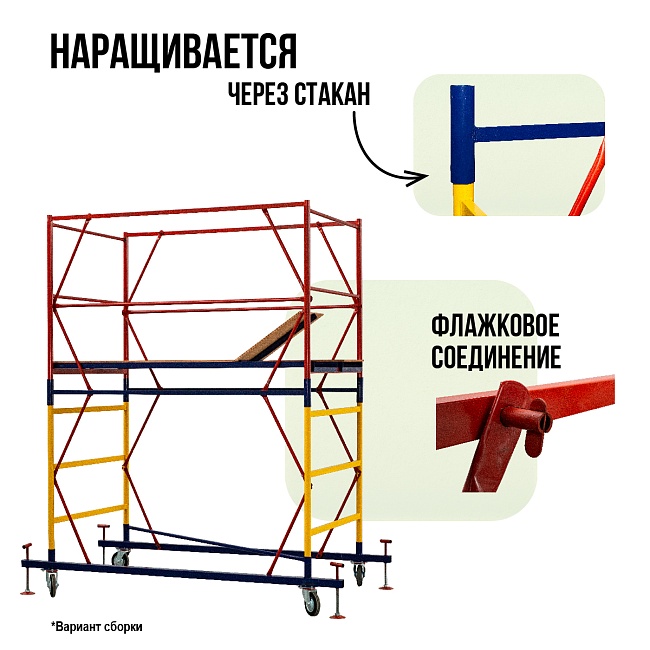 Базовый блок вышки-туры Промышленник ВСП 1,2Х2,0 фото 5