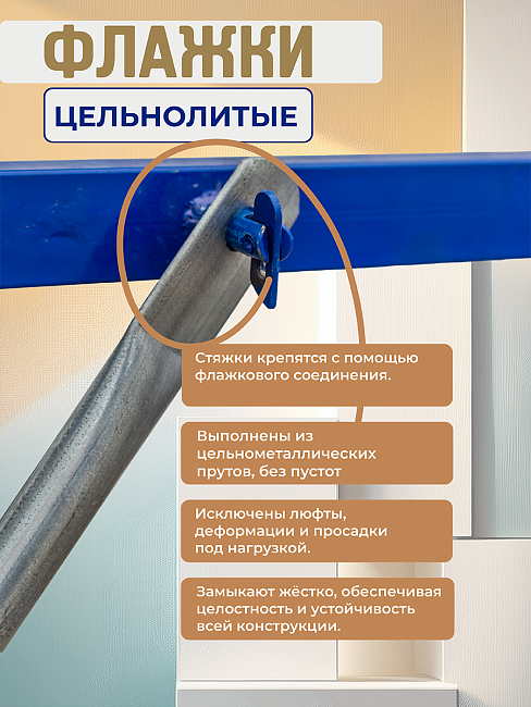 Вышка-тура ВСП Пром 0.7х1.6, 4.0 м фото 8