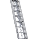 Лестница трехсекционная выдвижная с тросом Alumet Ал 3317 фото 1